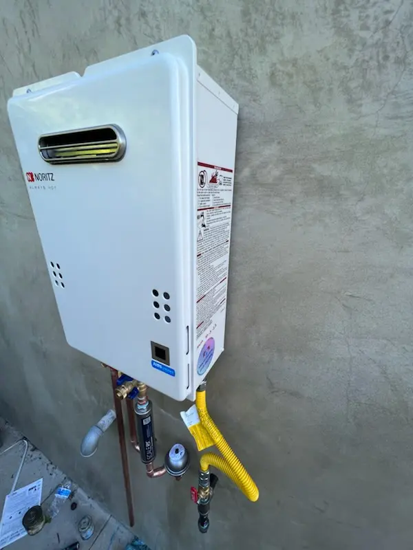 Tankless water heater installation for New Hillside homes